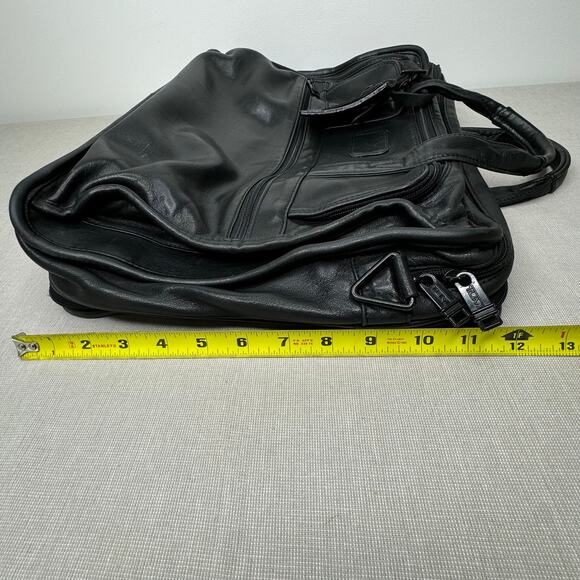 Tumi Leather expandable briefcase black - Picture 10 of 11